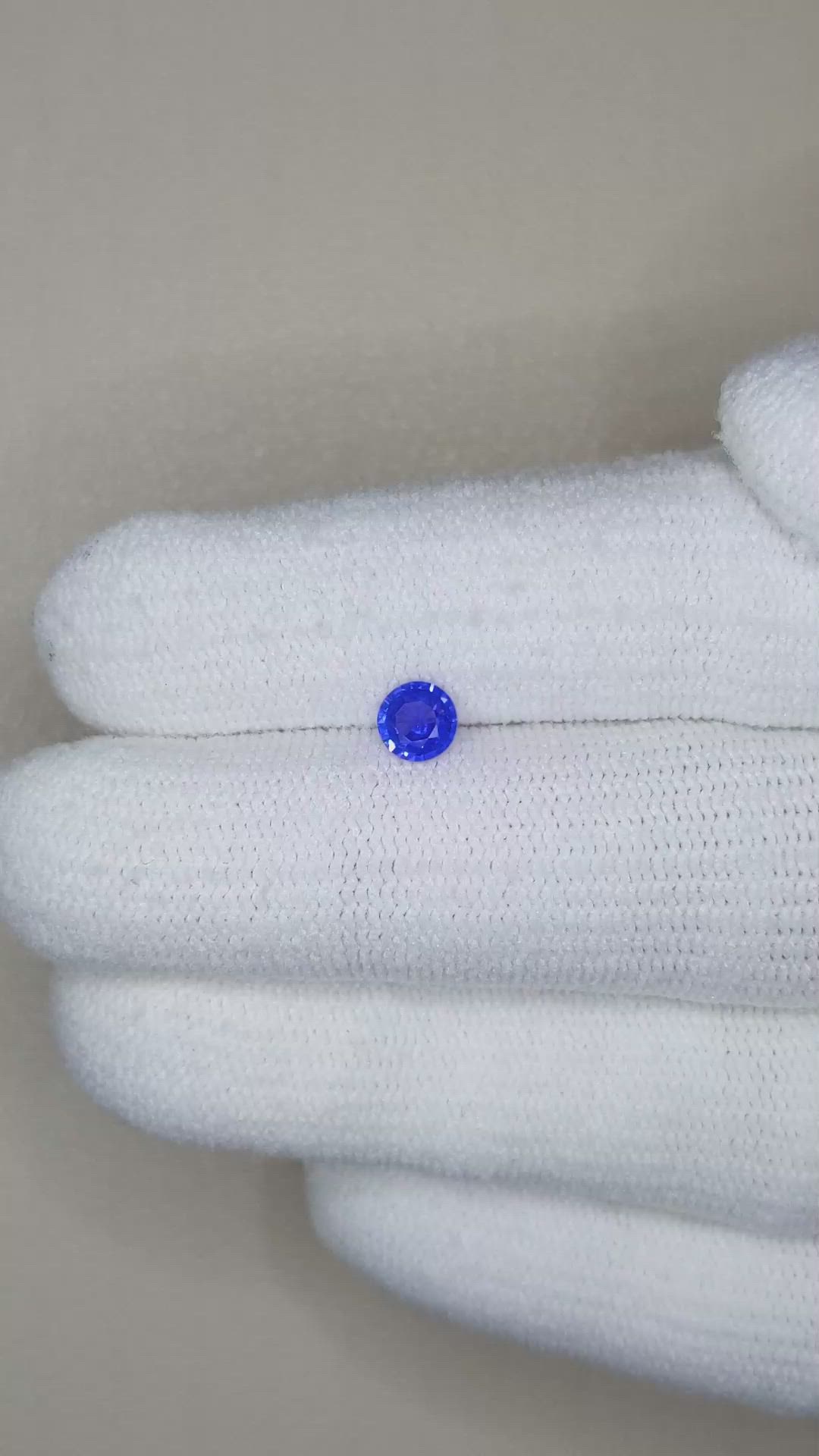 0.36 Ct. Blue Sapphire from Ceylon (Sri Lanka) Size Video