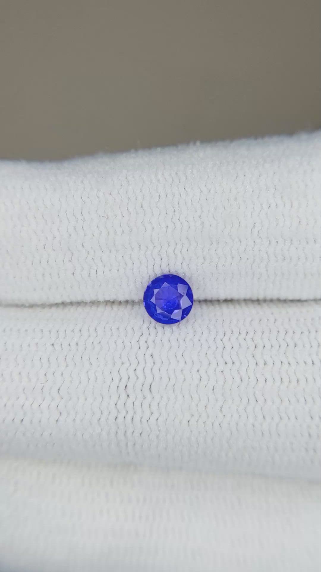 0.36 Ct. Blue Sapphire from Ceylon (Sri Lanka) Size Video