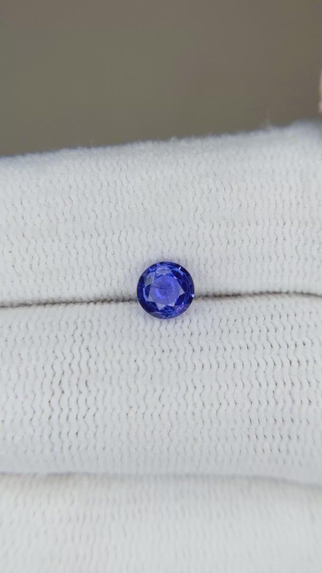 0.51 Ct. Blue Sapphire from Ceylon (Sri Lanka) Size Video