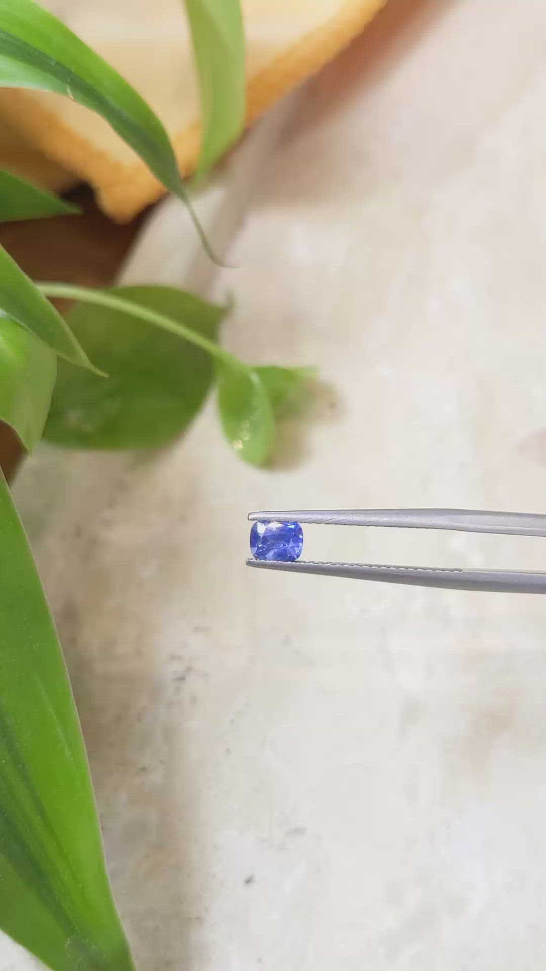 0.51 Ct. Blue Sapphire from Ceylon (Sri Lanka) Size Video