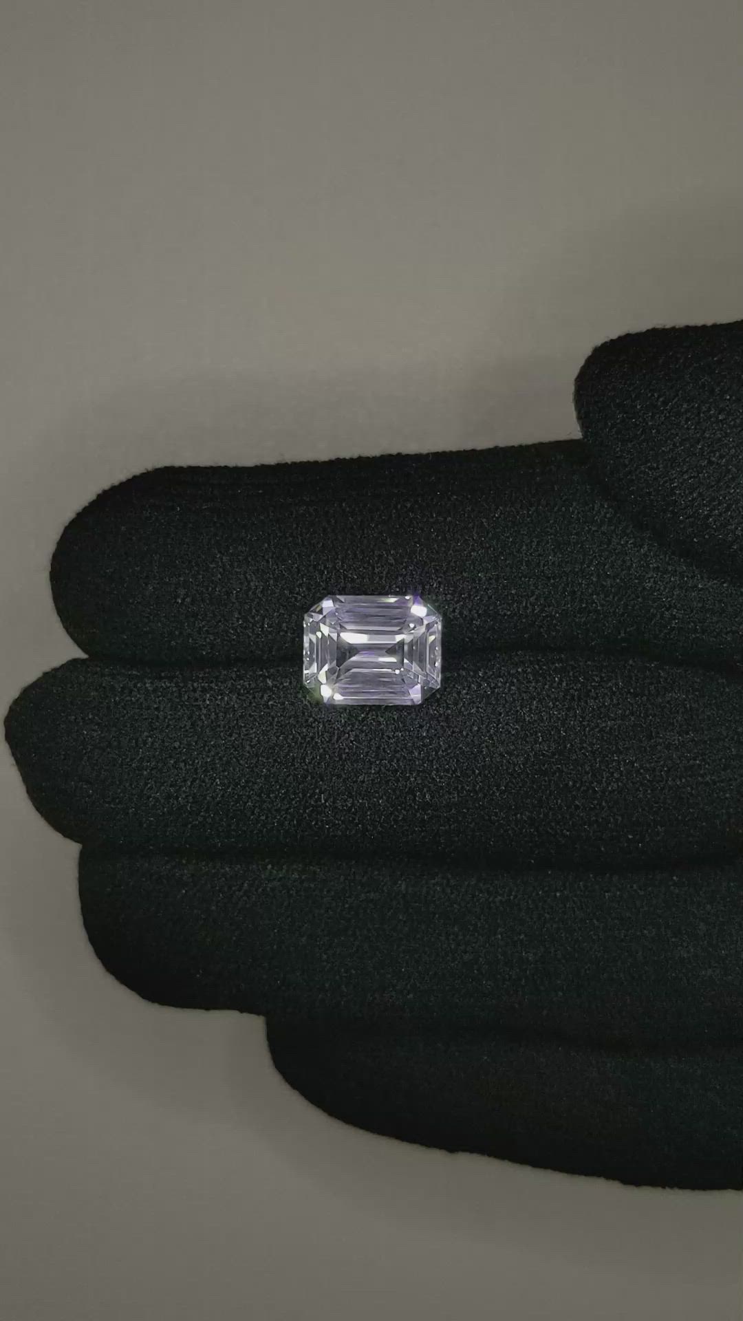 4.51 Ct. White Sapphire from Ceylon (Sri Lanka) Size Video