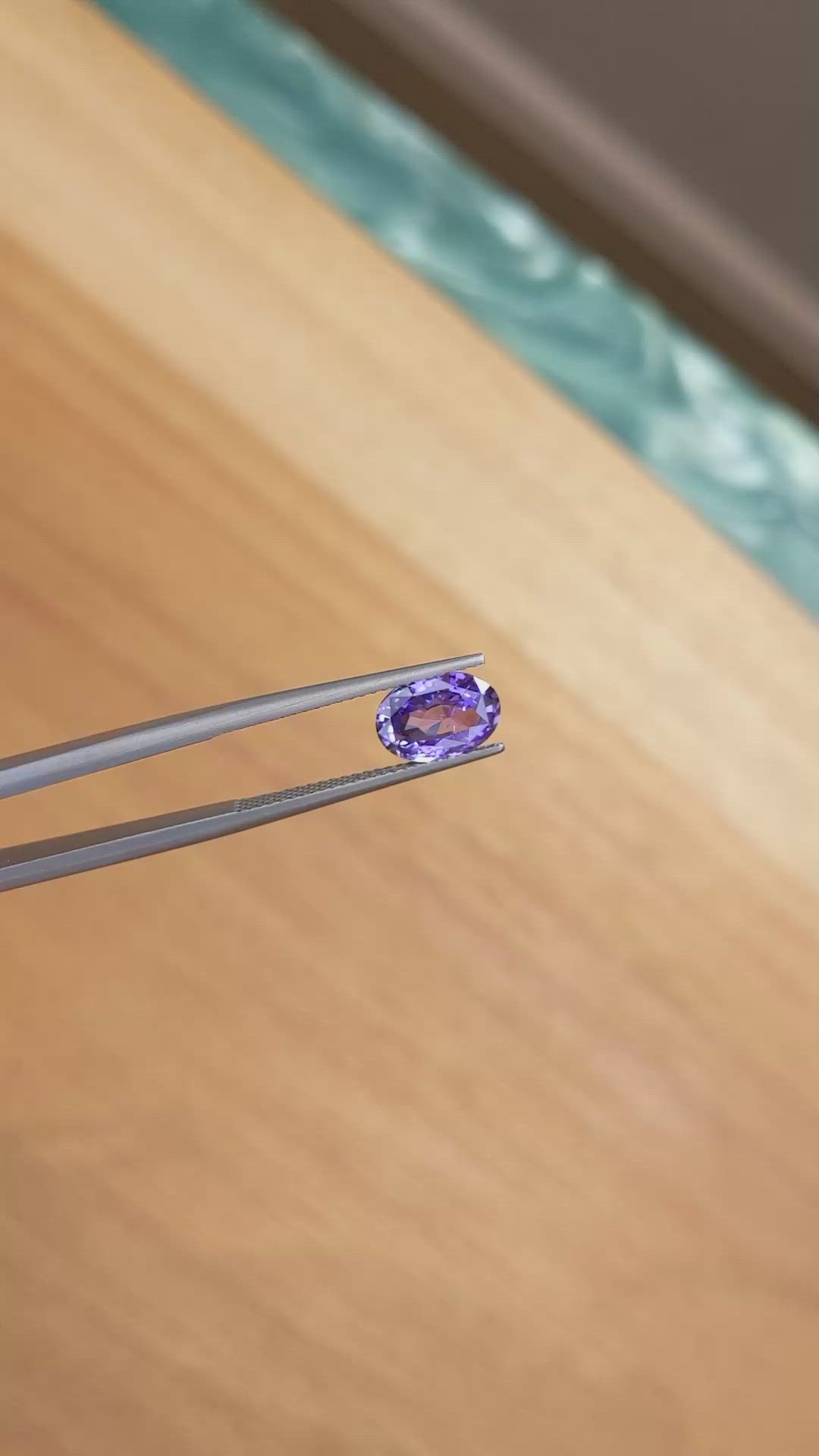 1.97 Ct. Purple Sapphire from Ceylon (Sri Lanka) Size Video