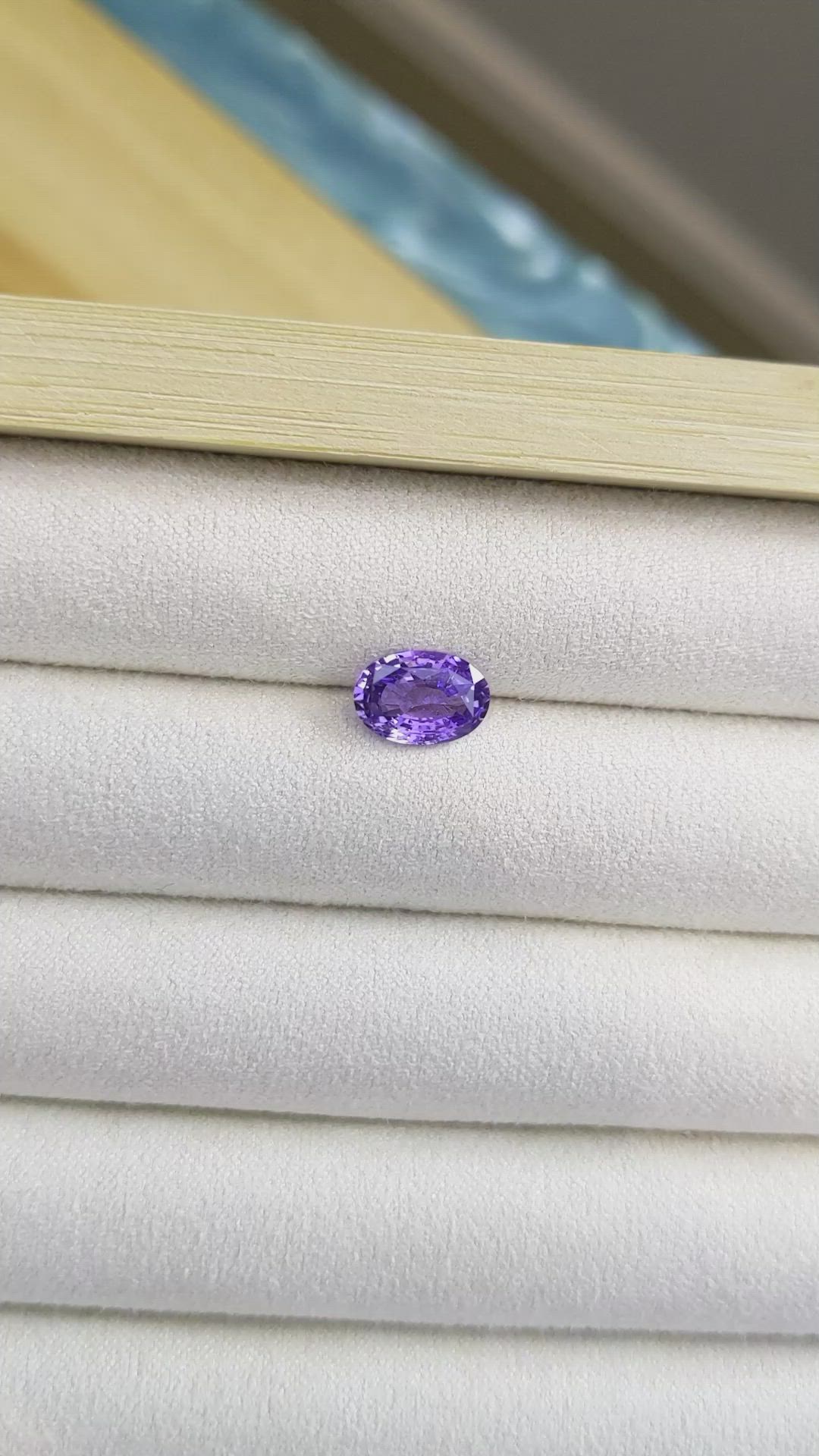 1.97 Ct. Purple Sapphire from Ceylon (Sri Lanka) Size Video