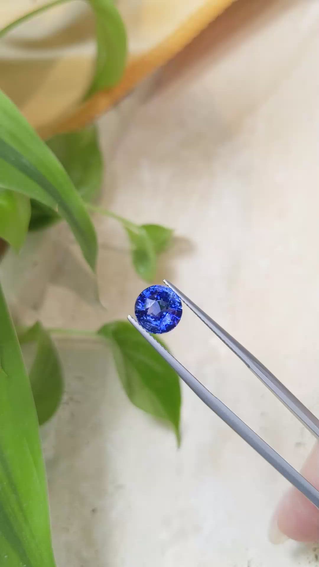 3.04 Ct. Blue Sapphire from Ceylon (Sri Lanka) Size Video
