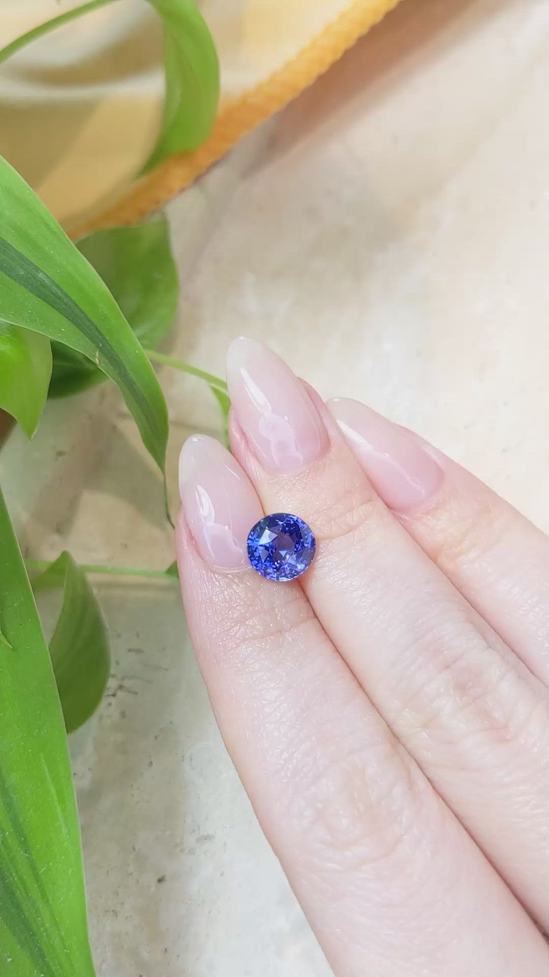 3.04 Ct. Blue Sapphire from Ceylon (Sri Lanka) Size Video