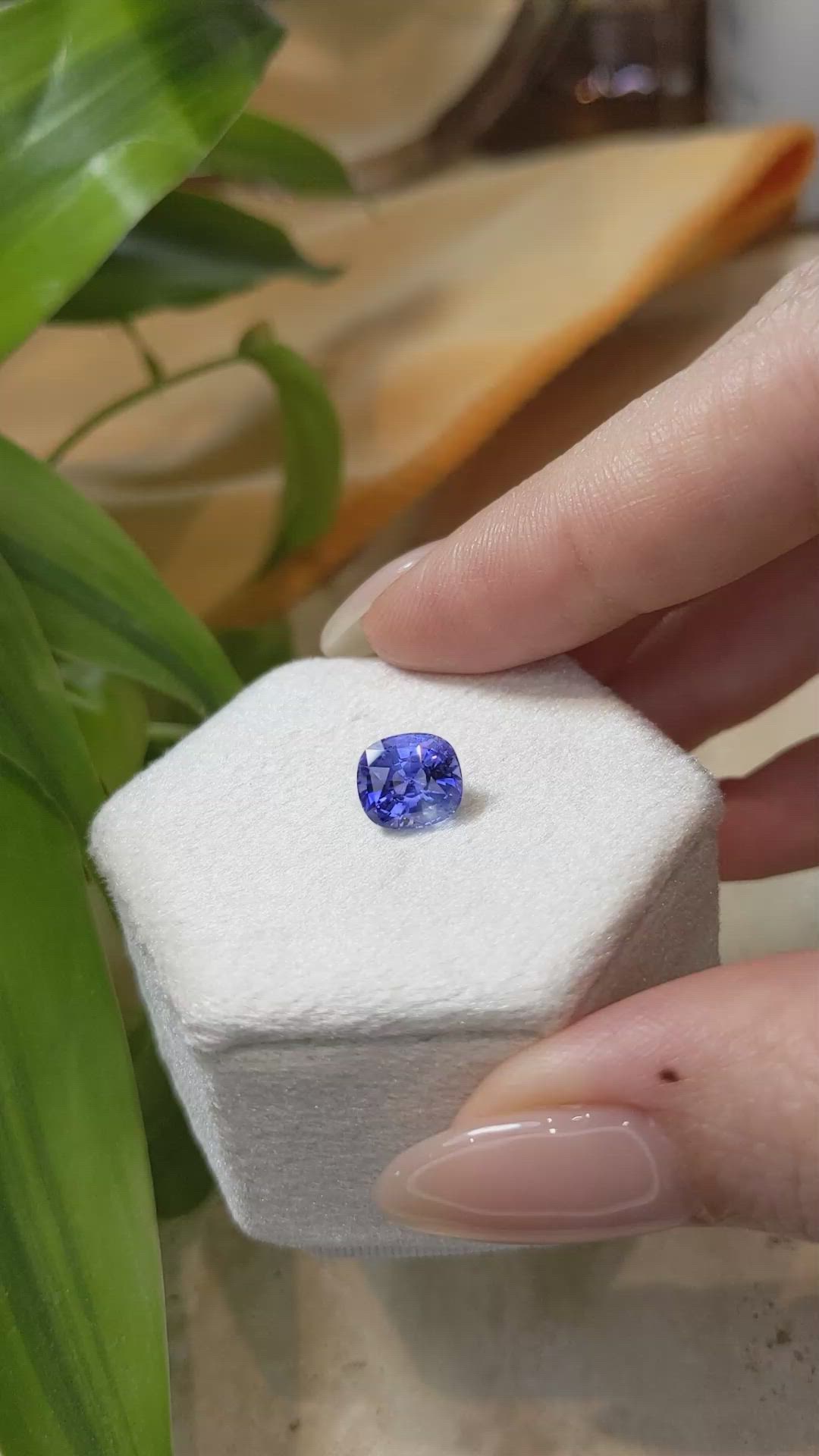 3.05 Ct. Blue Sapphire from Ceylon (Sri Lanka) Size Video