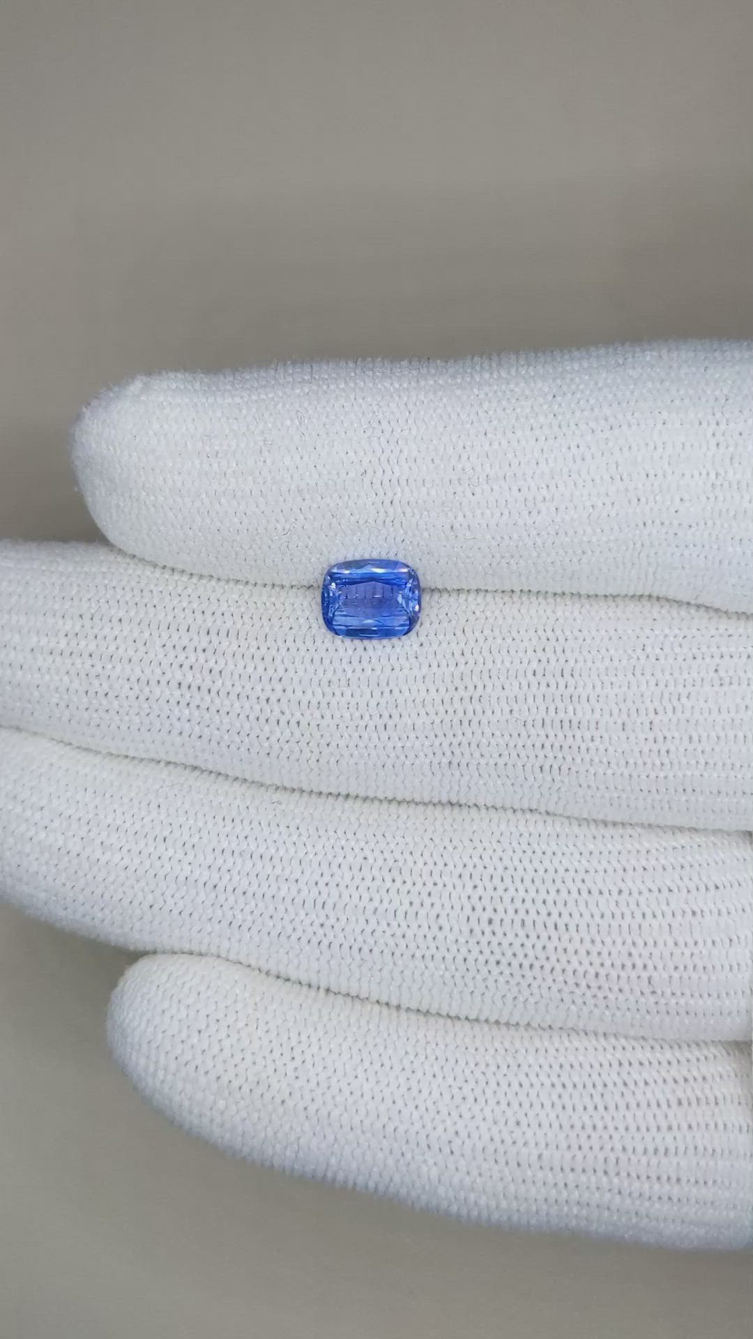1.28 Ct. Blue Sapphire from Ceylon (Sri Lanka) Size Video