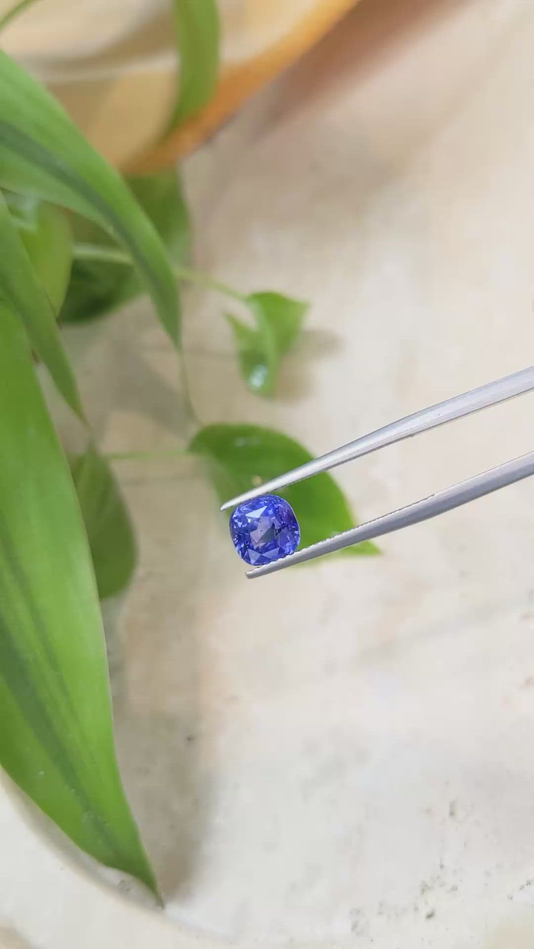2.57 Ct. Blue Sapphire from Ceylon (Sri Lanka) Size Video