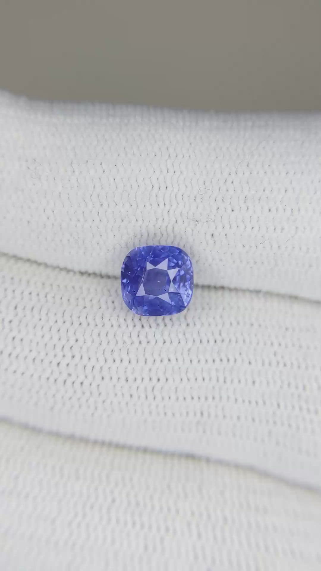2.57 Ct. Blue Sapphire from Ceylon (Sri Lanka) Size Video