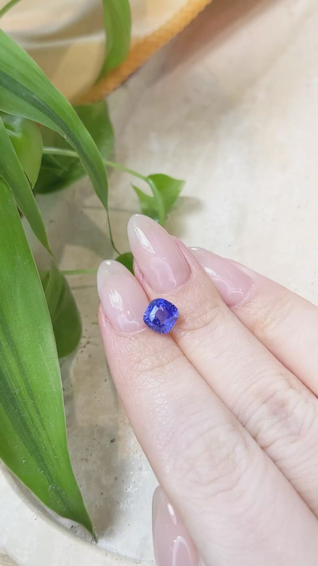 2.57 Ct. Blue Sapphire from Ceylon (Sri Lanka) Size Video