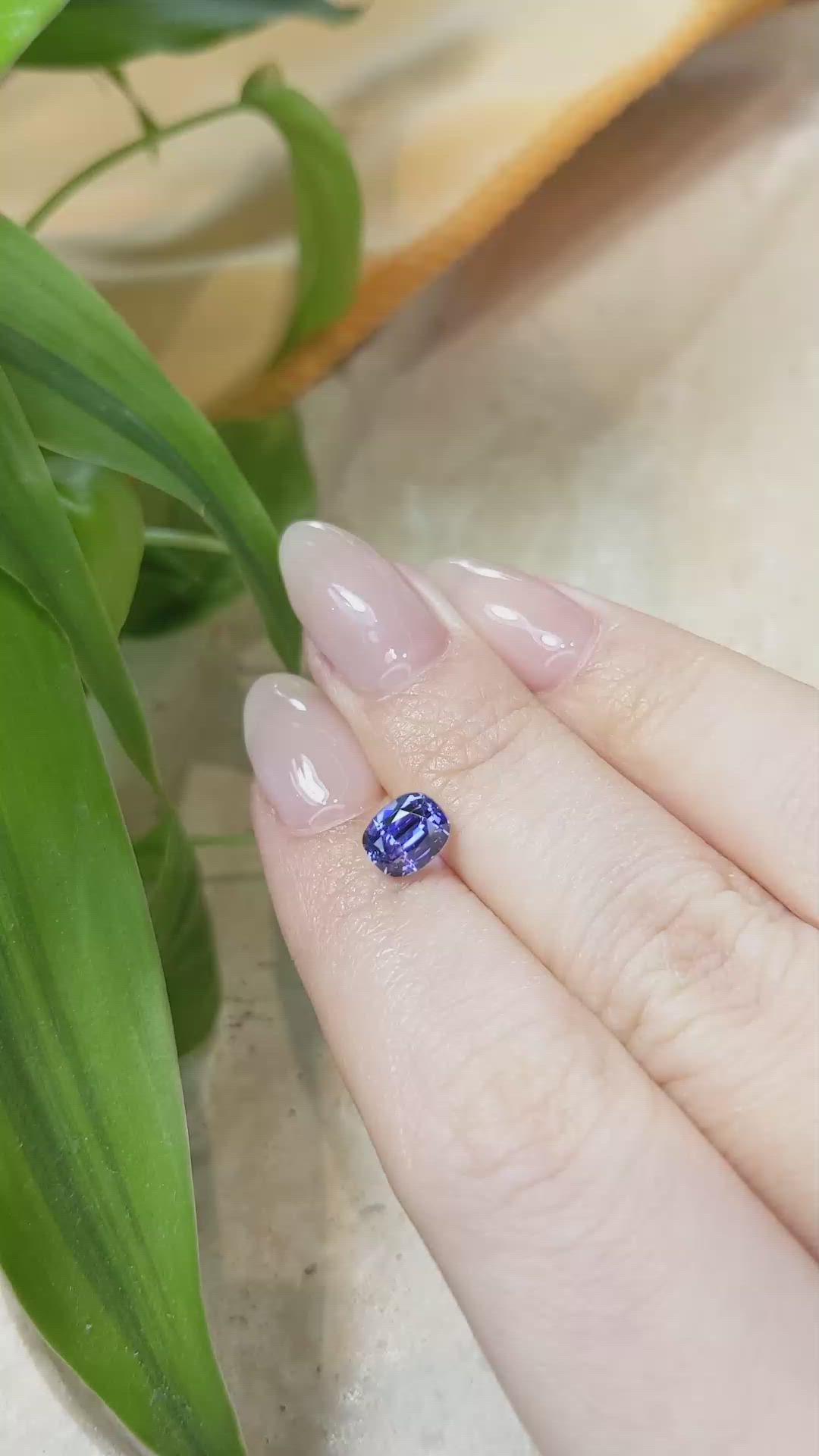 1.56 Ct. Blue Sapphire from Ceylon (Sri Lanka) Size Video