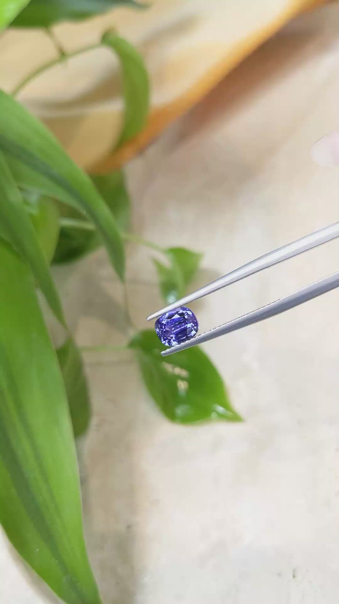 1.56 Ct. Blue Sapphire from Ceylon (Sri Lanka) Size Video