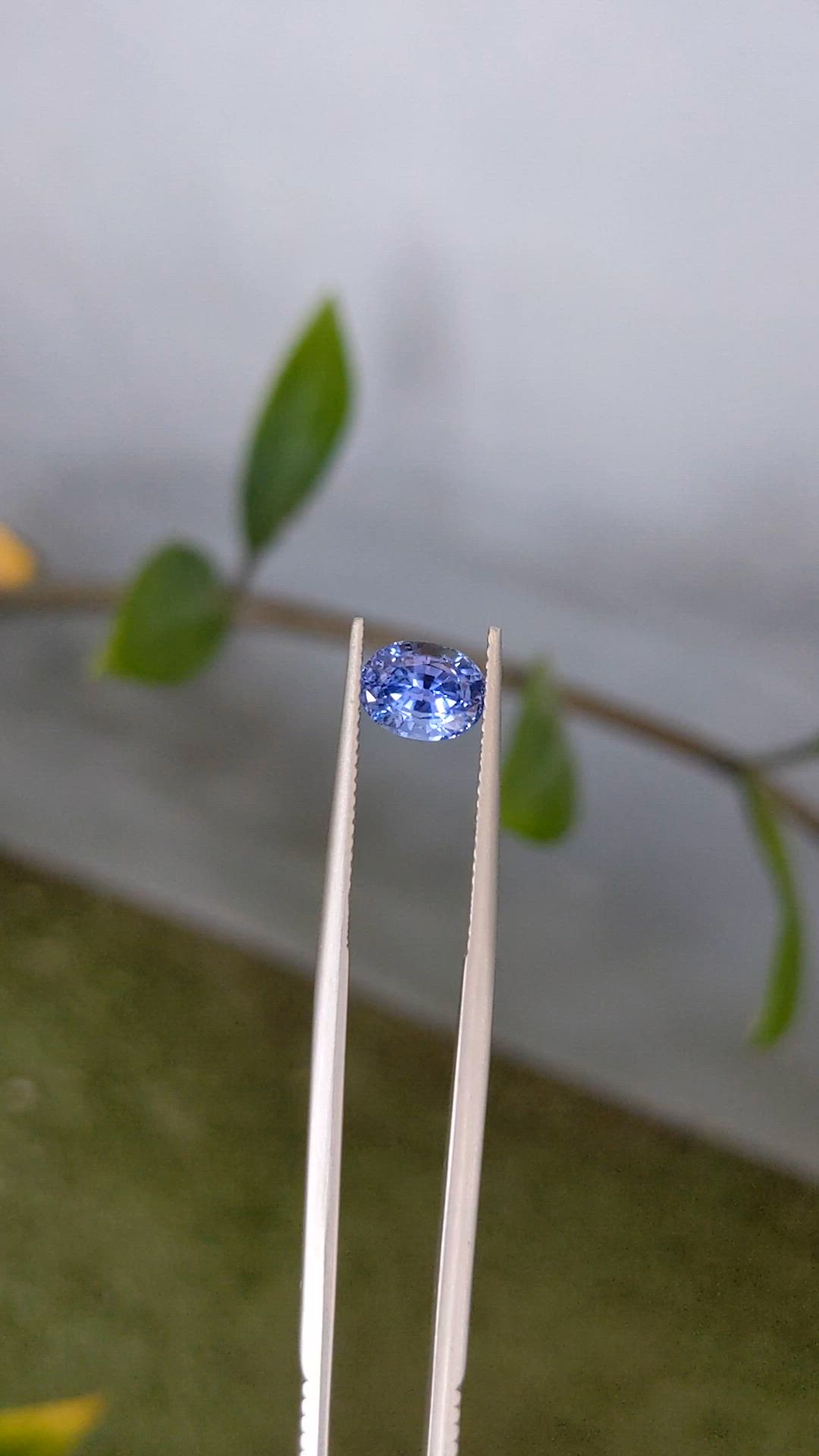 2.22 Ct. Blue Sapphire from Ceylon (Sri Lanka) Size Video