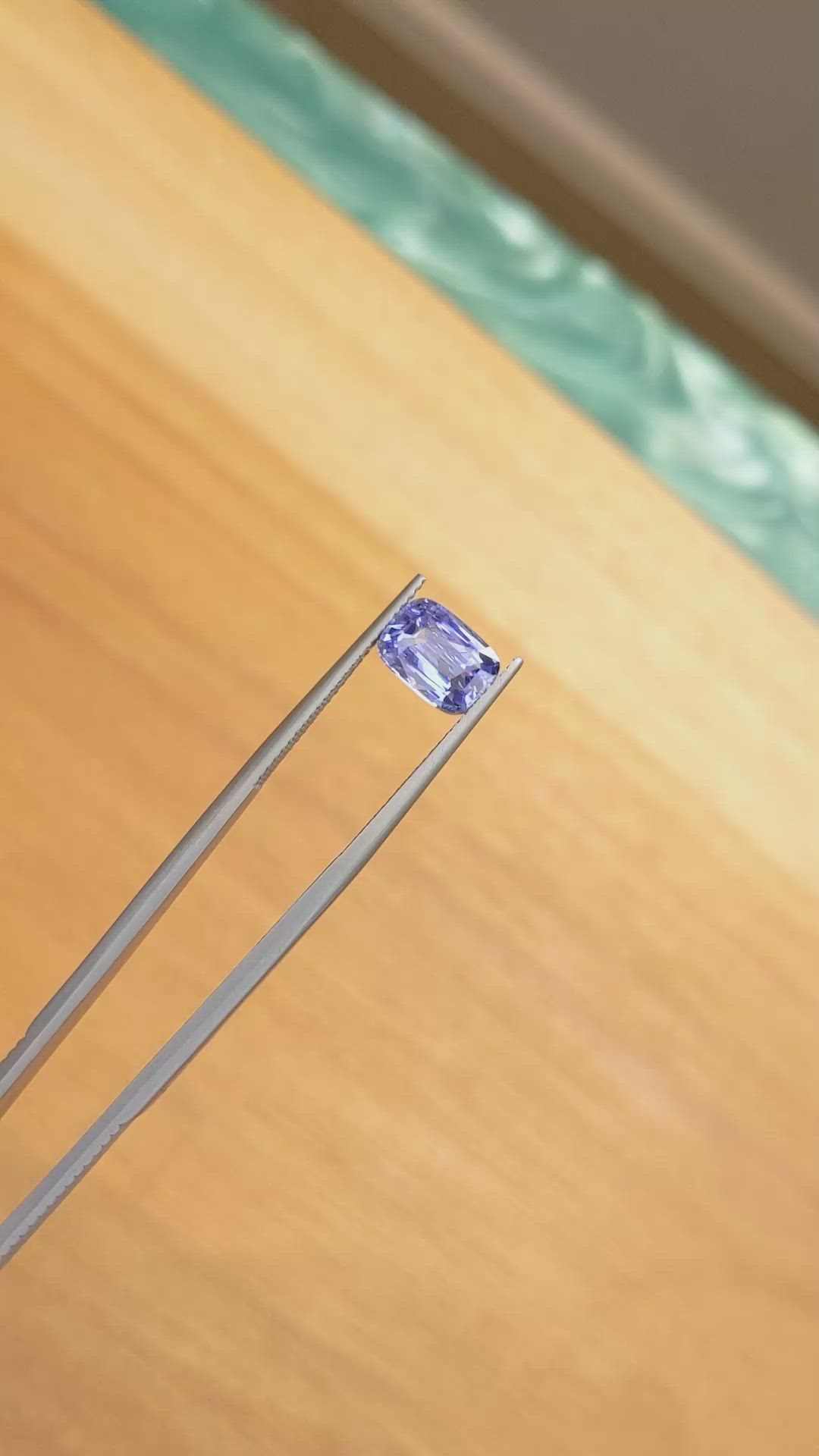 2.50 Ct. Blue Sapphire from Ceylon (Sri Lanka) Size Video
