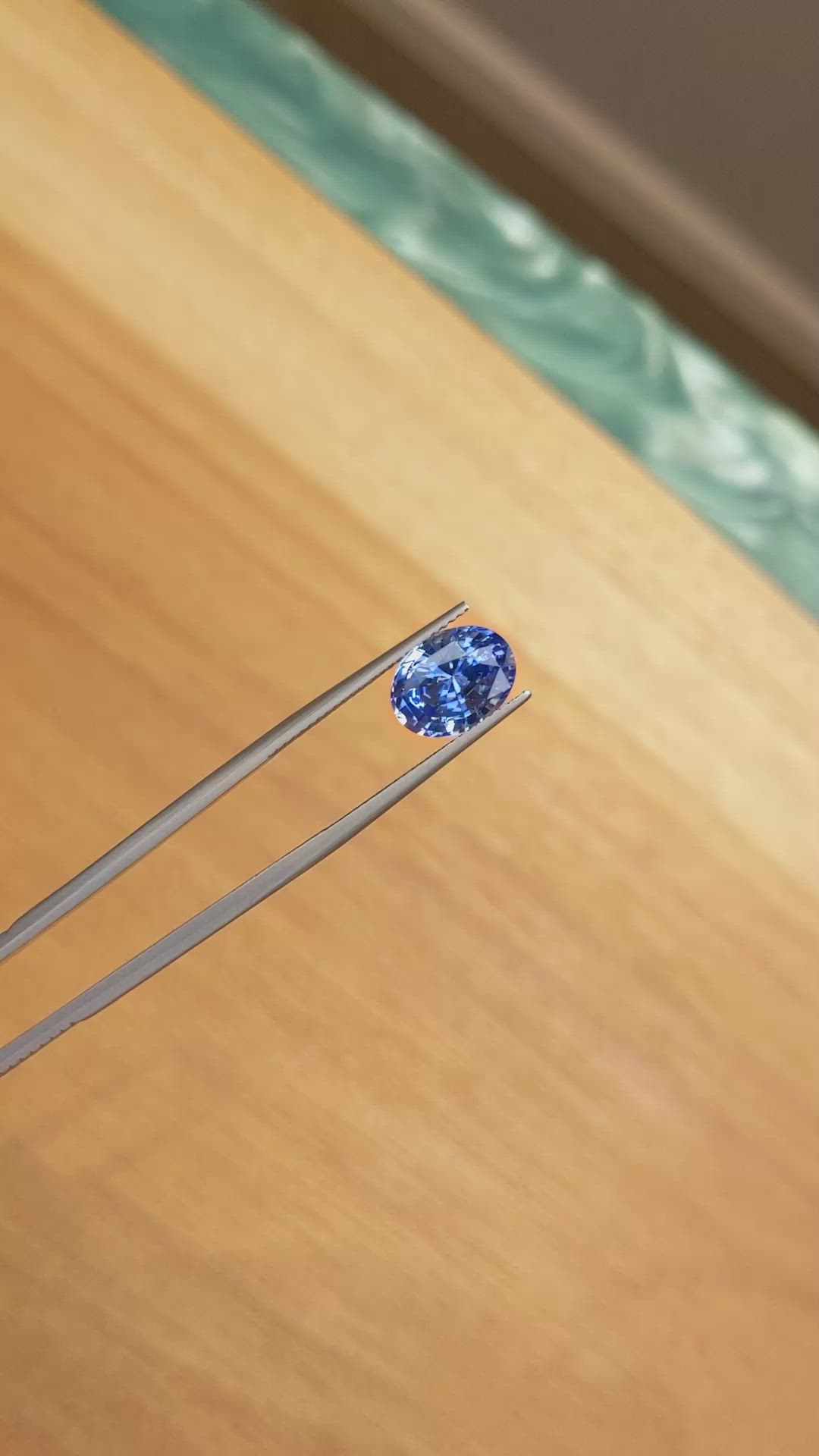 4.08 Ct. Blue Sapphire from Ceylon (Sri Lanka) Size Video