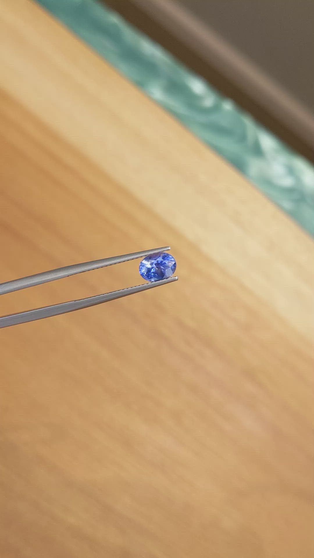 1.43 Ct. Blue Sapphire from Ceylon (Sri Lanka) Size Video