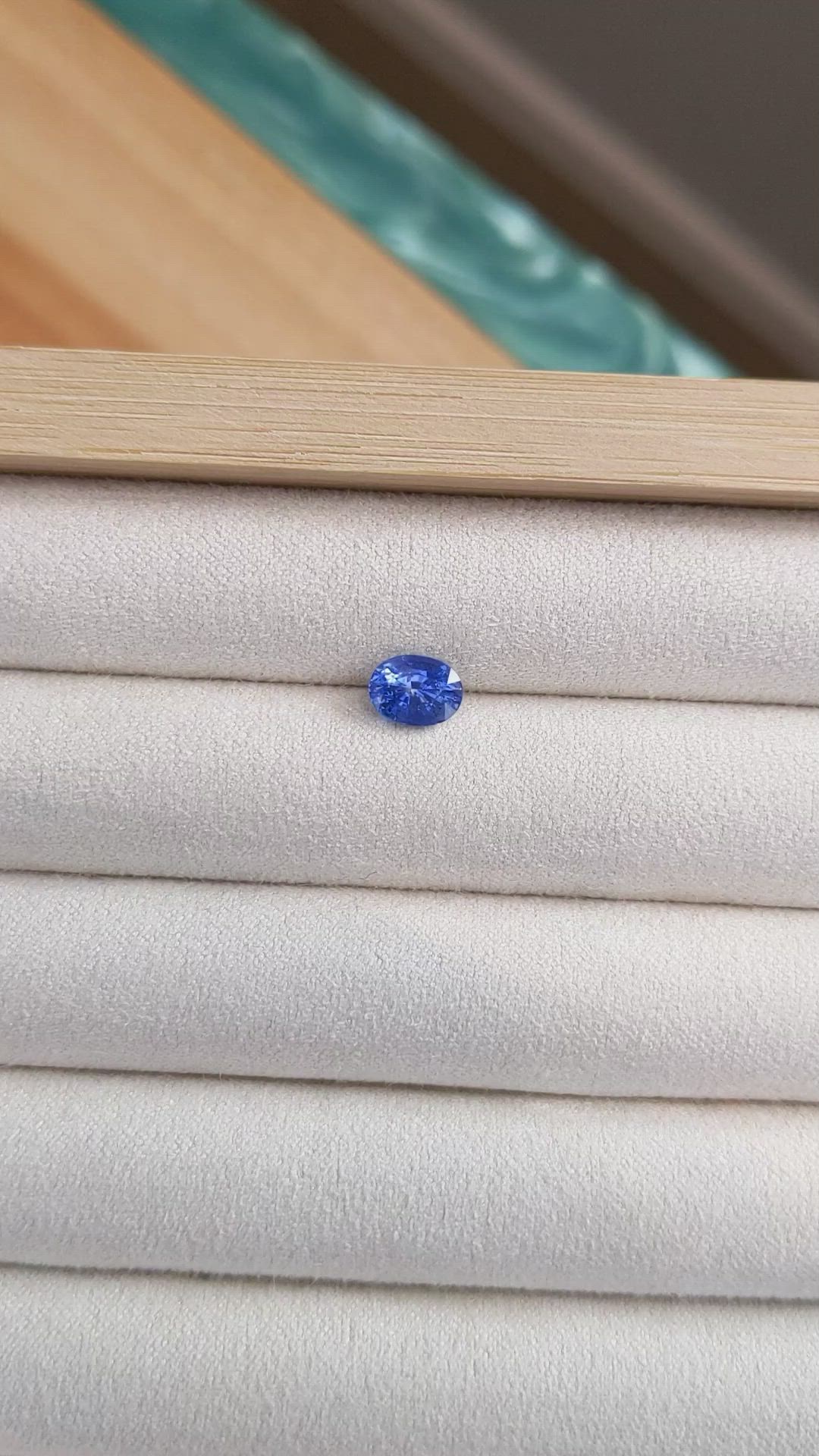 1.43 Ct. Blue Sapphire from Ceylon (Sri Lanka) Size Video