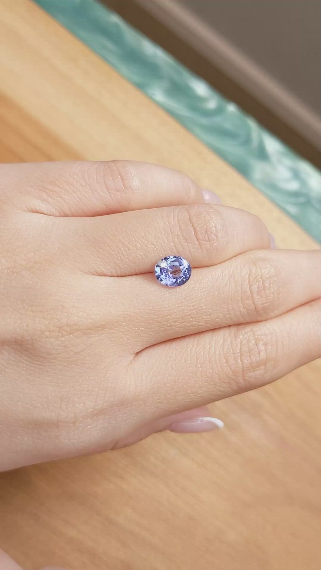 2.05 Ct. Blue Sapphire from Ceylon (Sri Lanka) Size Video