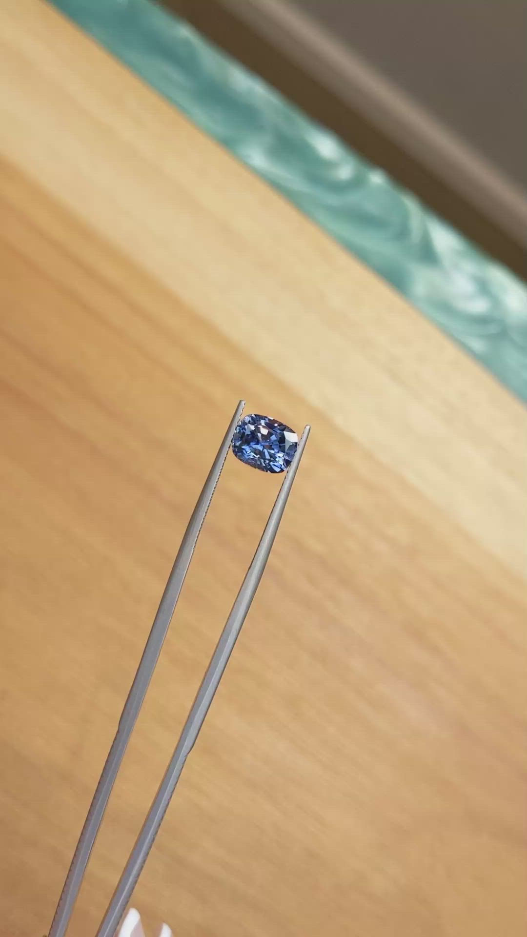 3.40 Ct. Blue Sapphire from Ceylon (Sri Lanka) Size Video