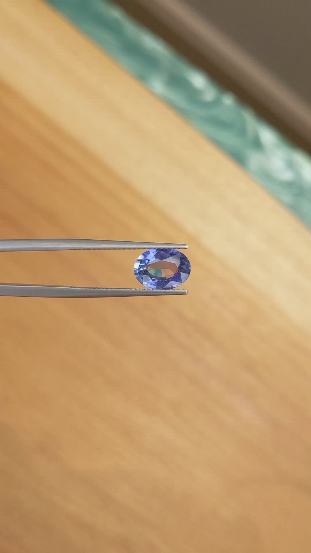 2.53 Ct. Blue Sapphire from Ceylon (Sri Lanka) Size Video