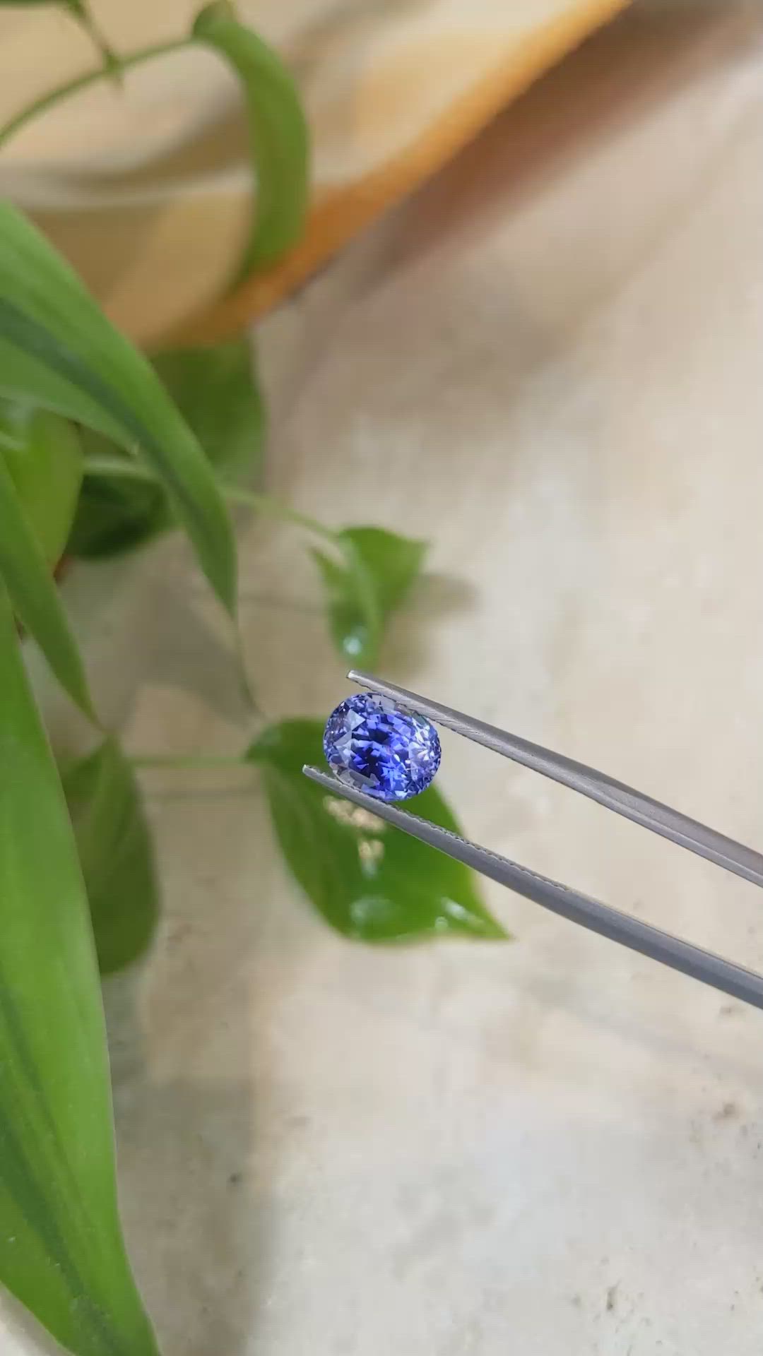 3.02 Ct. Blue Sapphire from Ceylon (Sri Lanka) Size Video