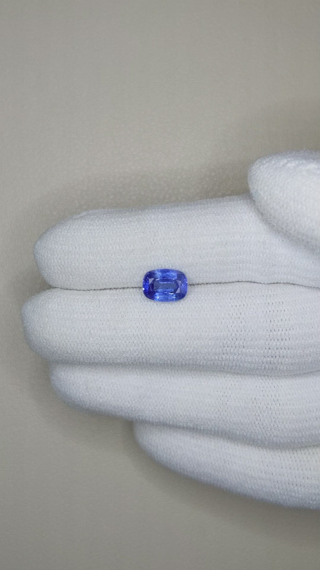 1.77 Ct. Blue Sapphire from Ceylon (Sri Lanka) Size Video