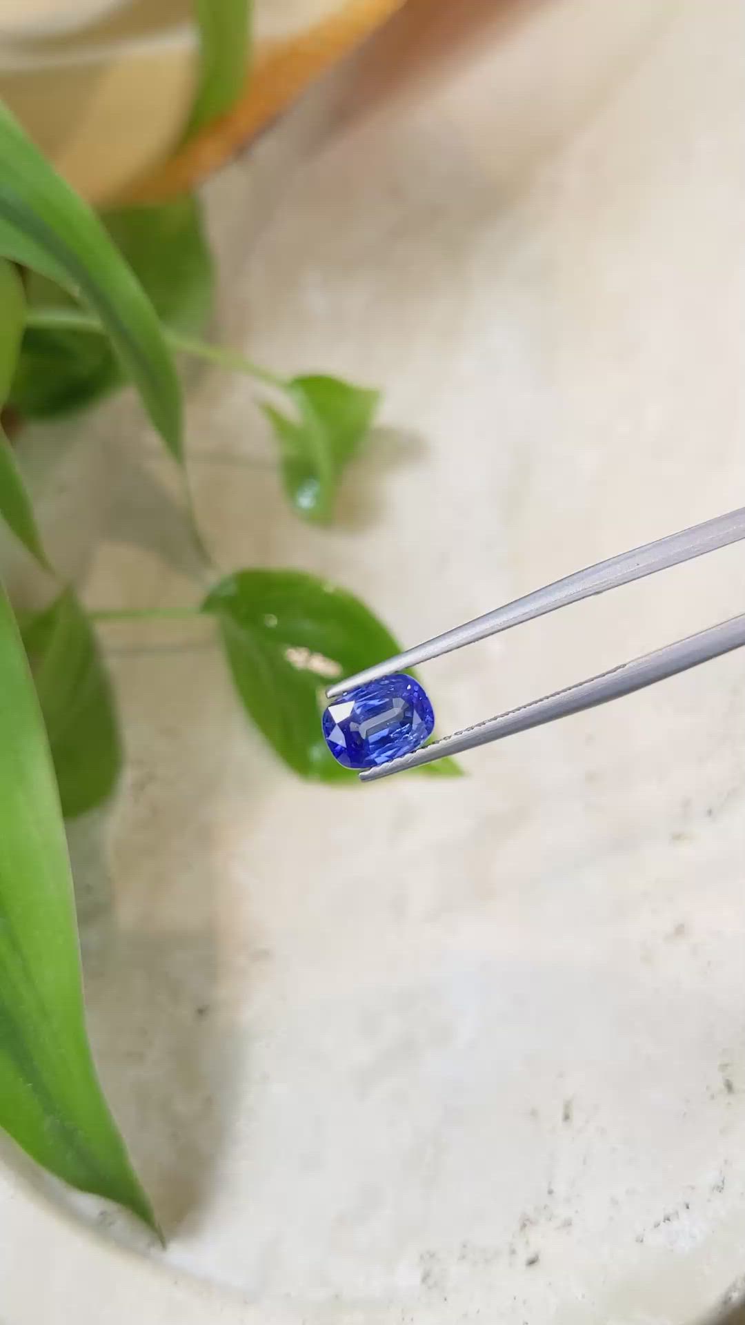 1.77 Ct. Blue Sapphire from Ceylon (Sri Lanka) Size Video