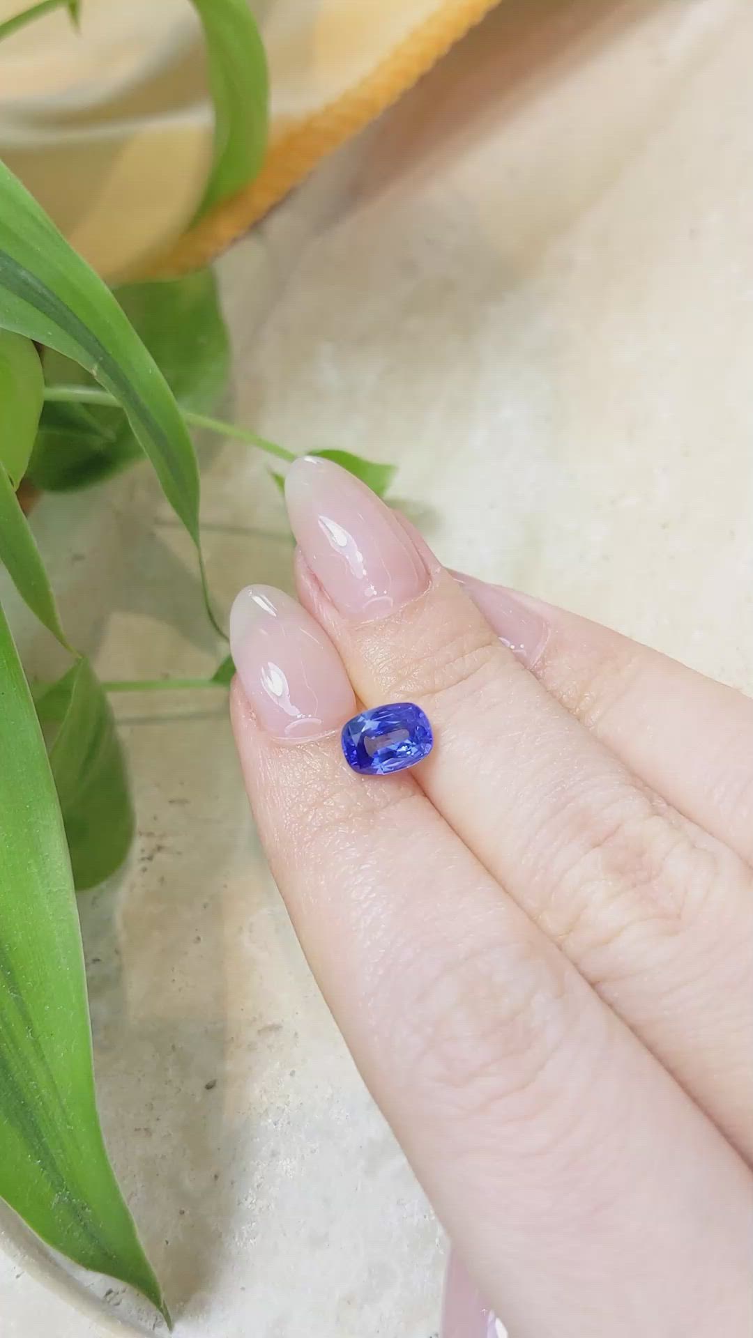 1.77 Ct. Blue Sapphire from Ceylon (Sri Lanka) Size Video