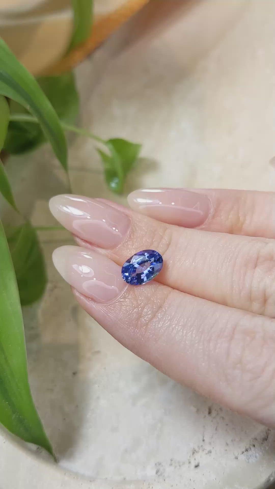 1.81 Ct. Blue Sapphire from Ceylon (Sri Lanka) Size Video