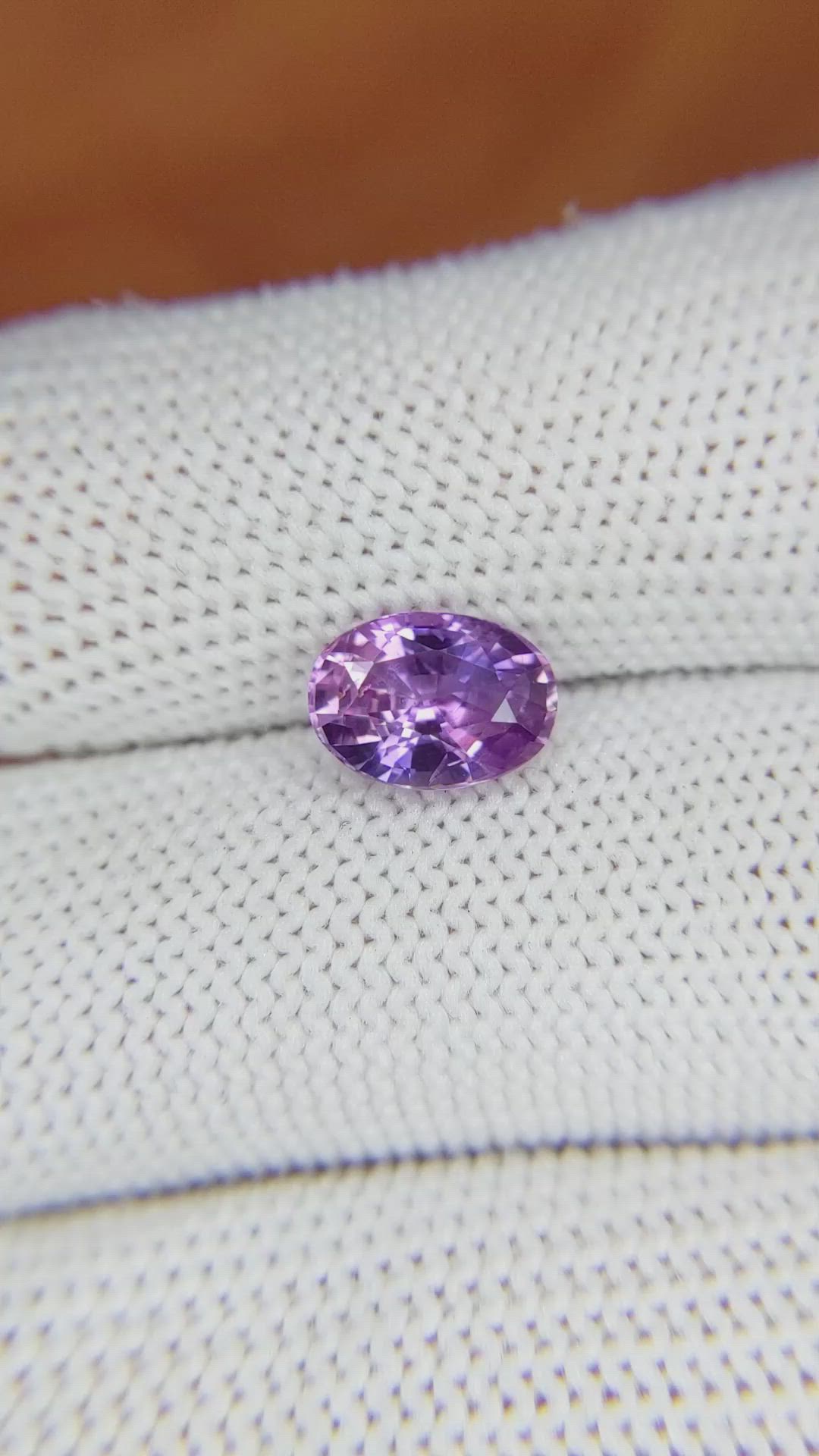 2.03 Ct. Pinkish Purple Sapphire from Ceylon (Sri Lanka) Size Video