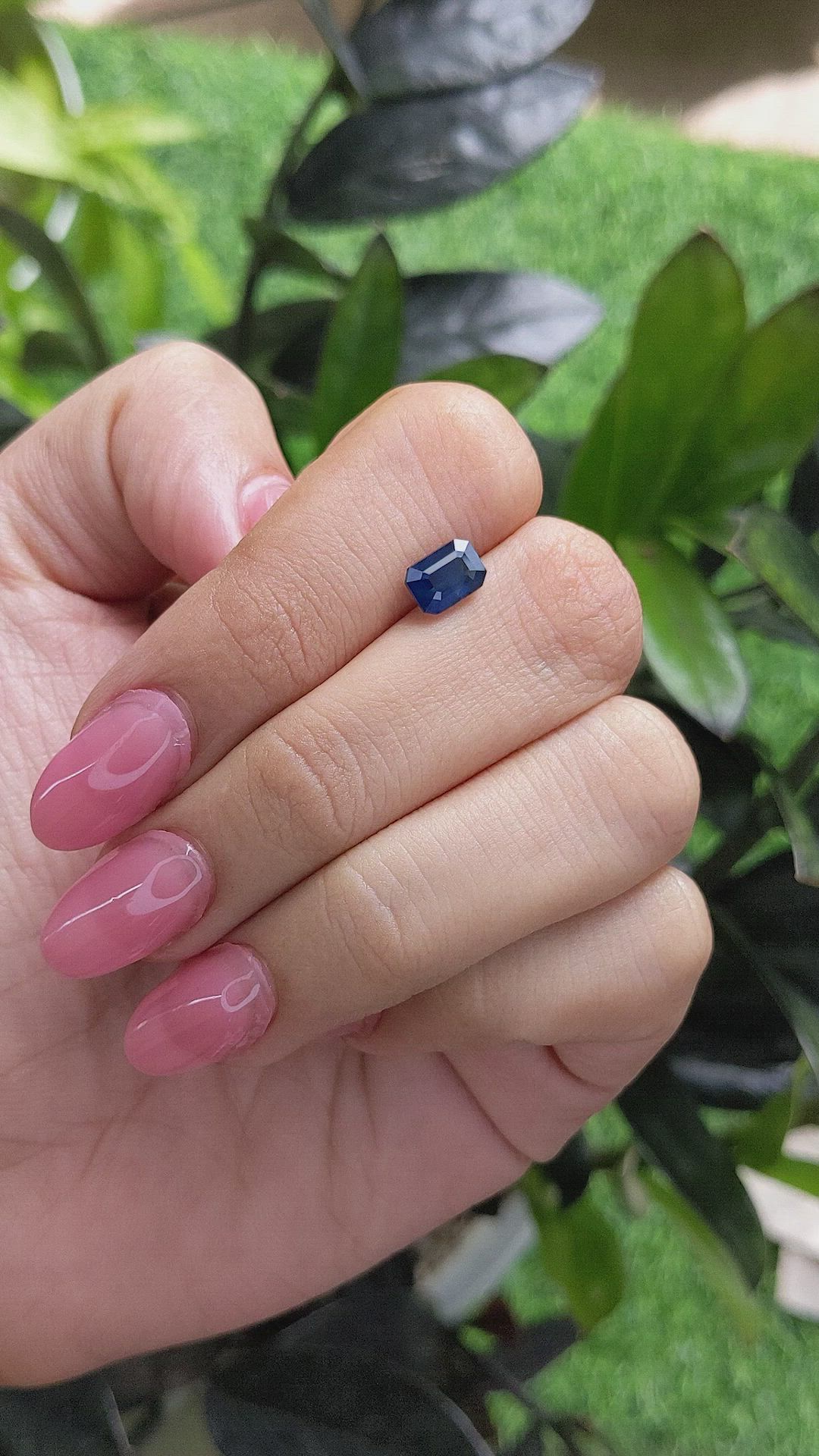 1.57 Ct. Blue Sapphire from Madagascar Size Video
