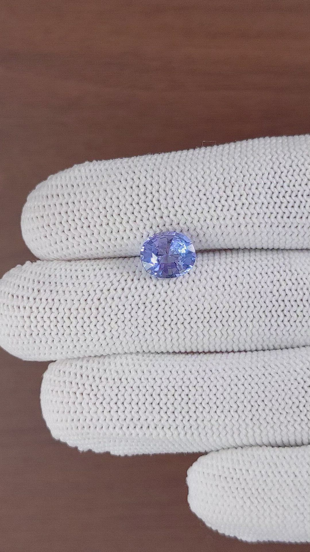 2.18 Ct. Violet Sapphire from Tanzania Size Video