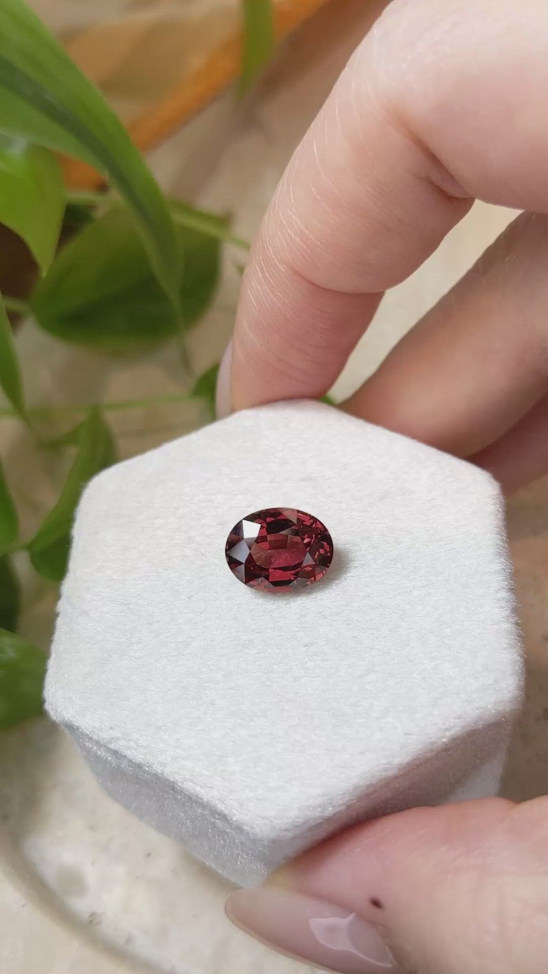 4.08 Ct. Reddish Orange Sapphire from Madagascar Size Video