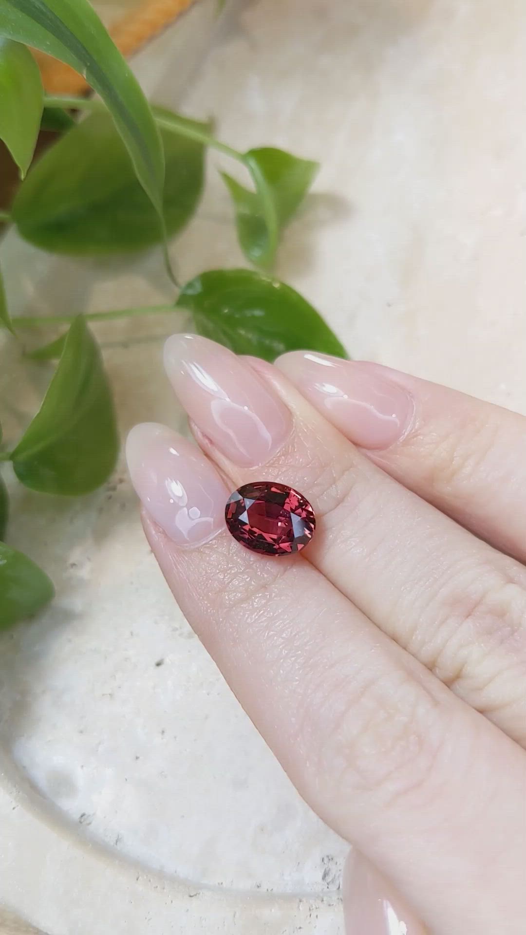 4.08 Ct. Reddish Orange Sapphire from Madagascar Size Video
