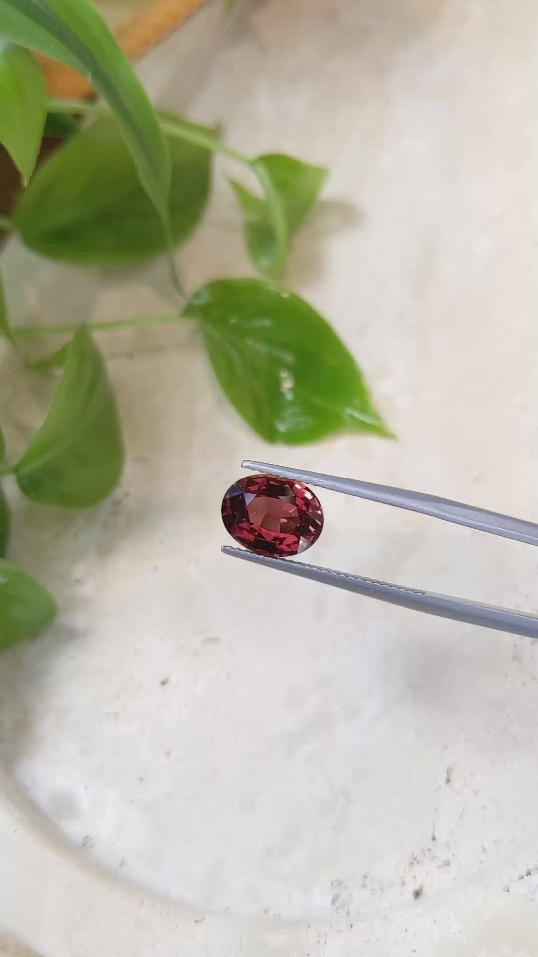 4.08 Ct. Reddish Orange Sapphire from Madagascar Size Video