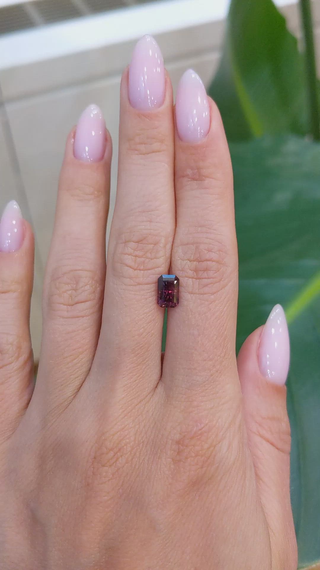 1.89 Ct. Reddish Pink Sapphire from Tanzania Size Video