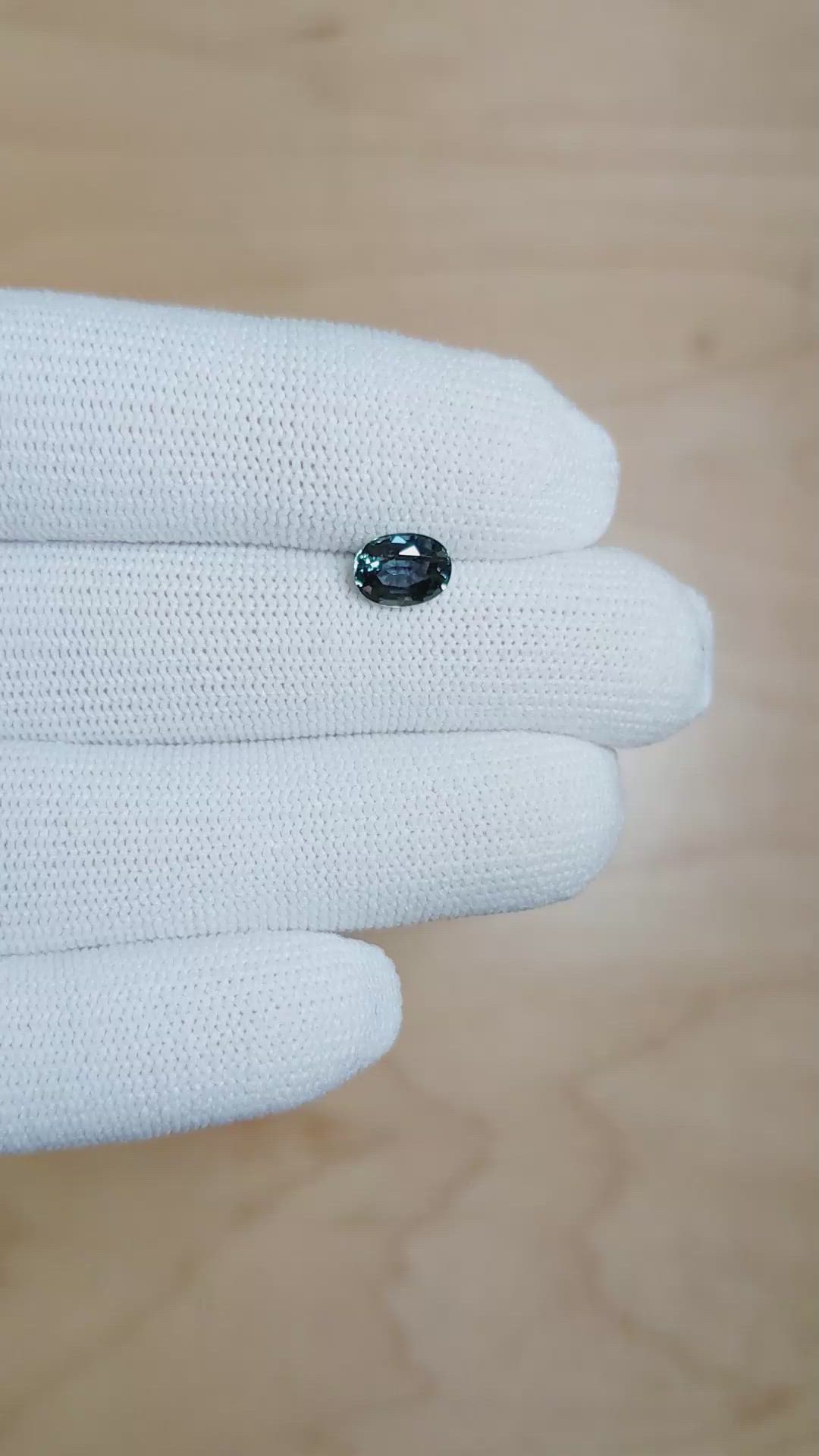 1.42 Ct. Purplish Blue Sapphire from Australia Size Video