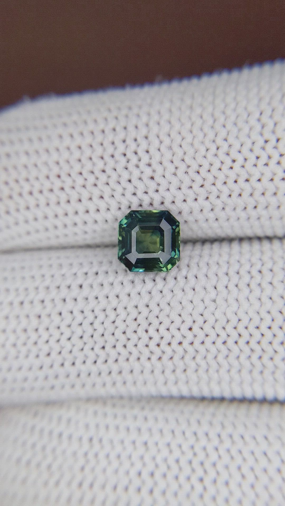 1.61 Ct. Bluish Green Sapphire from Africa Size Video