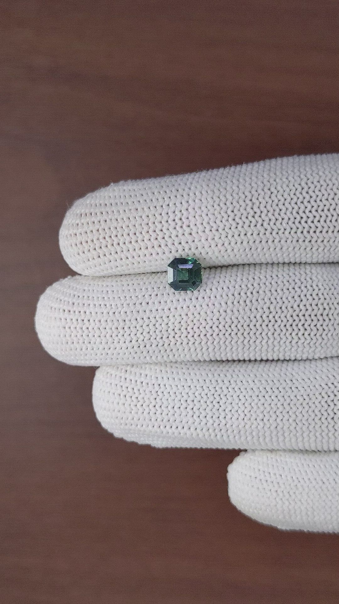 1.50 Ct. Bluish Green Sapphire from Africa Size Video