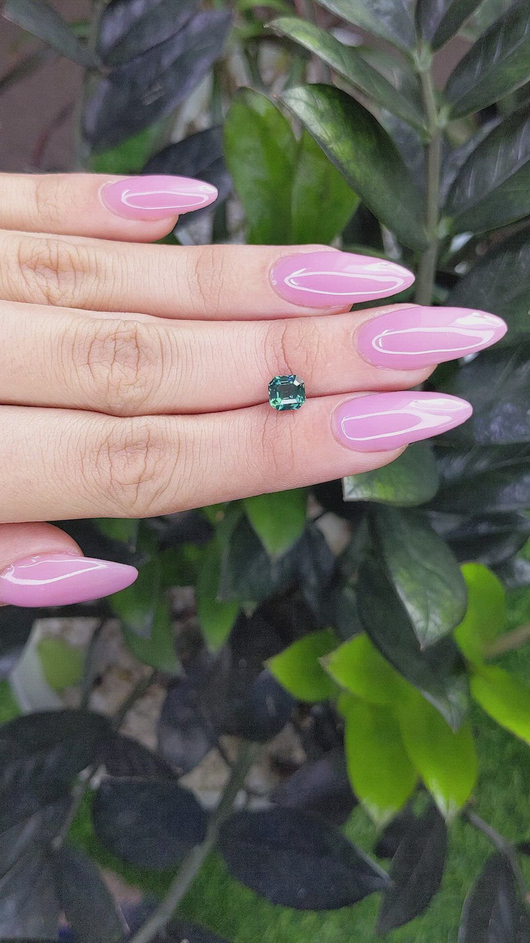 1.50 Ct. Bluish Green Sapphire from Africa Size Video