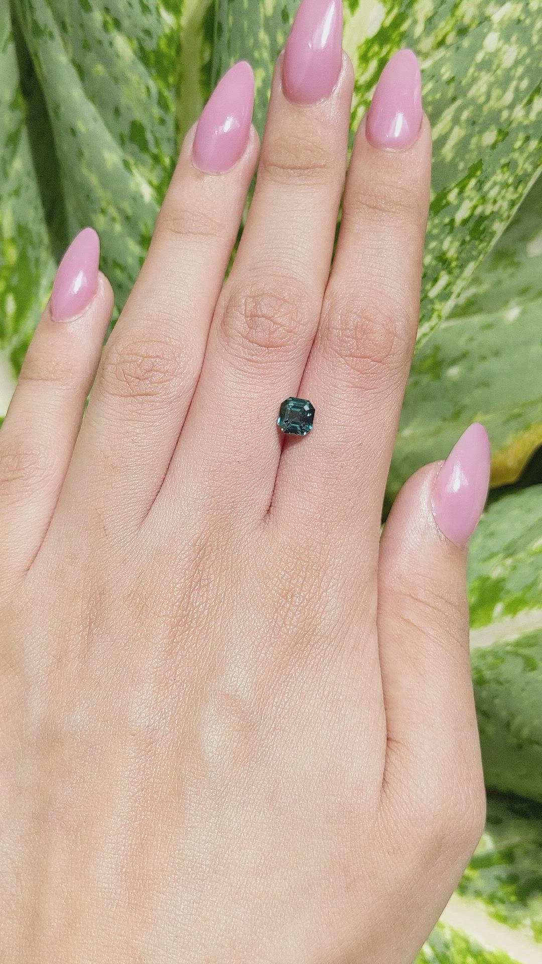 1.50 Ct. Bluish Green Sapphire from Africa Size Video