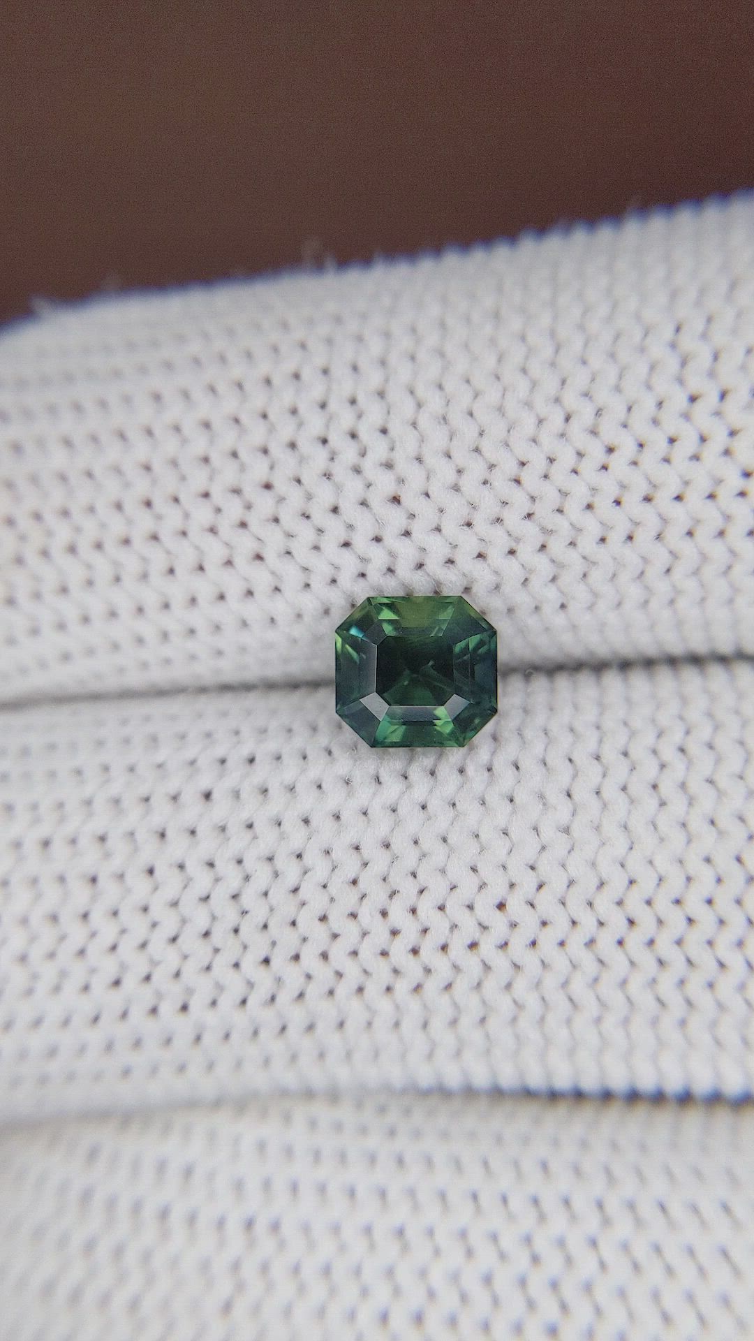 1.59 Ct. Bluish Green Sapphire from Africa Size Video