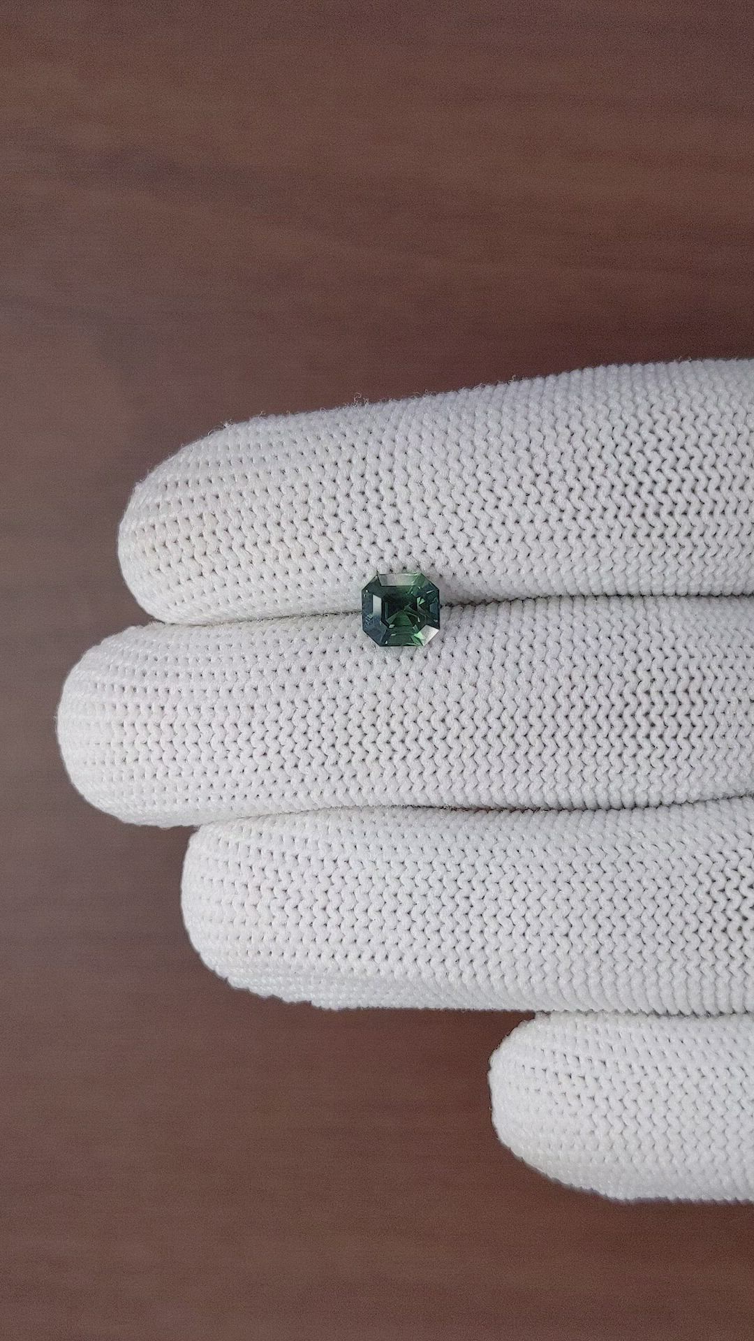 1.59 Ct. Bluish Green Sapphire from Africa Size Video