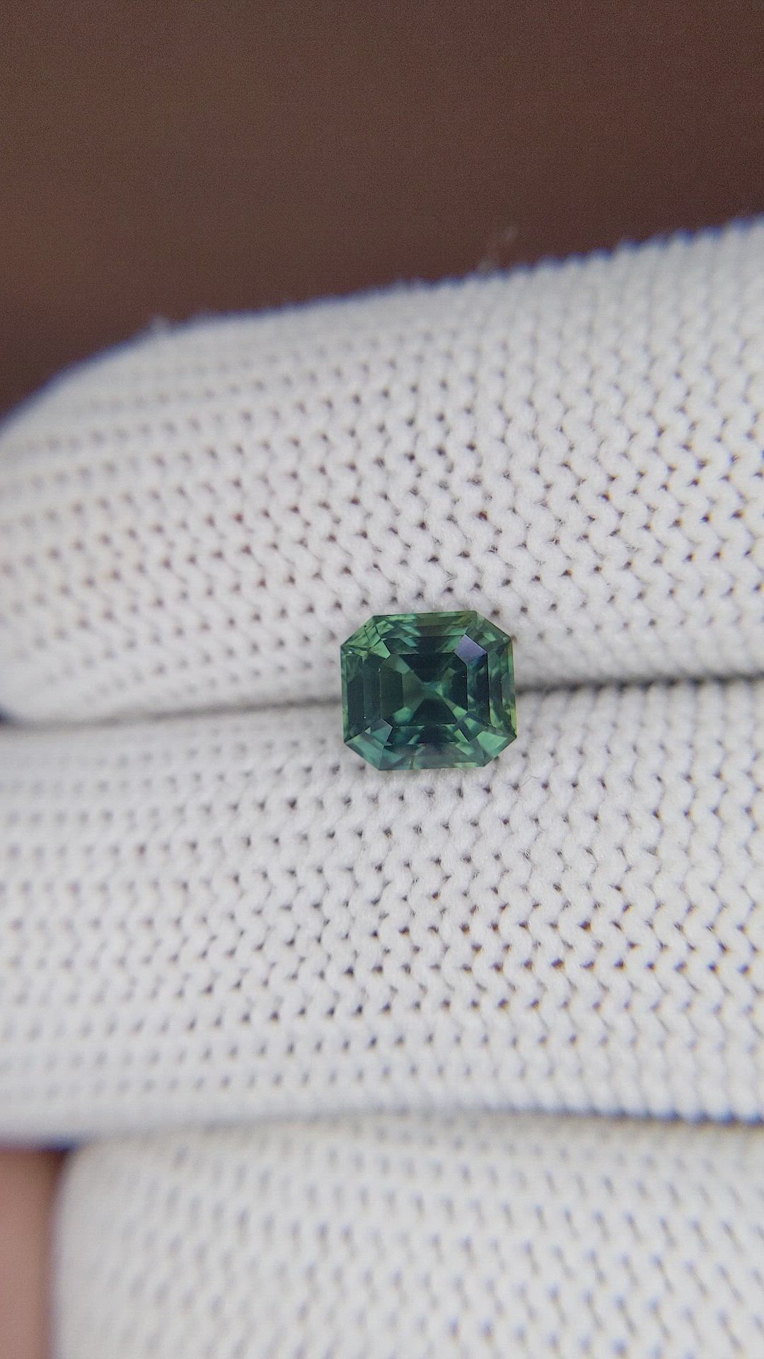 1.75 Ct. Bluish Green Sapphire from Africa Size Video