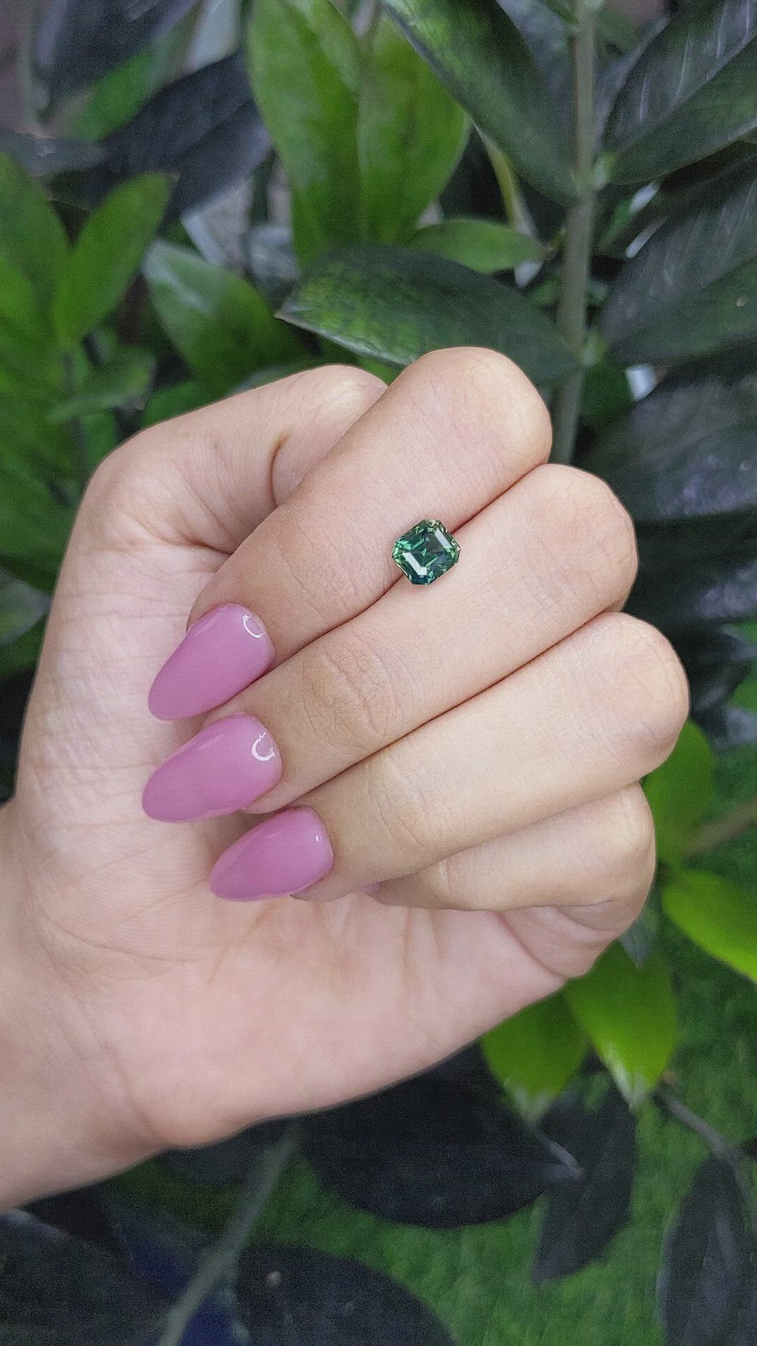 1.75 Ct. Bluish Green Sapphire from Africa Size Video