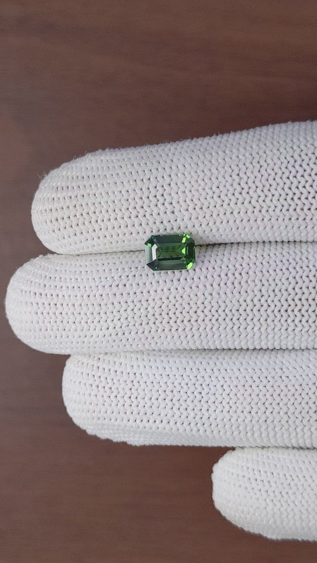 1.74 Ct. Green Sapphire from Africa Size Video