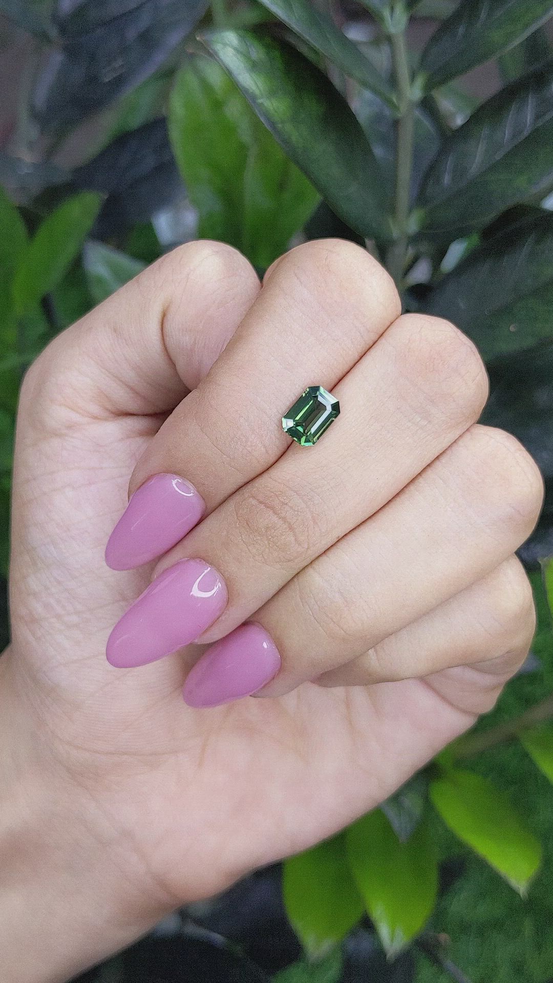 1.74 Ct. Green Sapphire from Africa Size Video