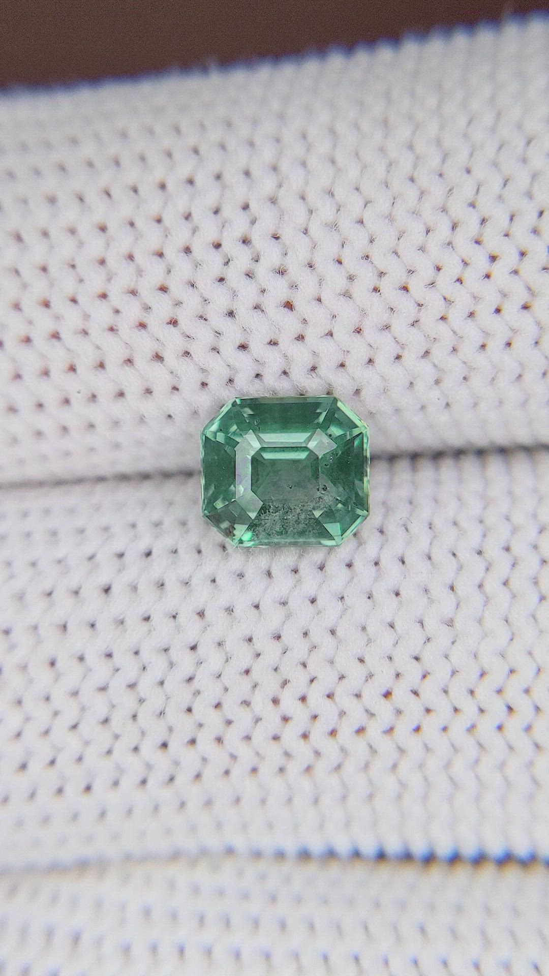 1.64 Ct. Bluish Green Sapphire from Africa Size Video