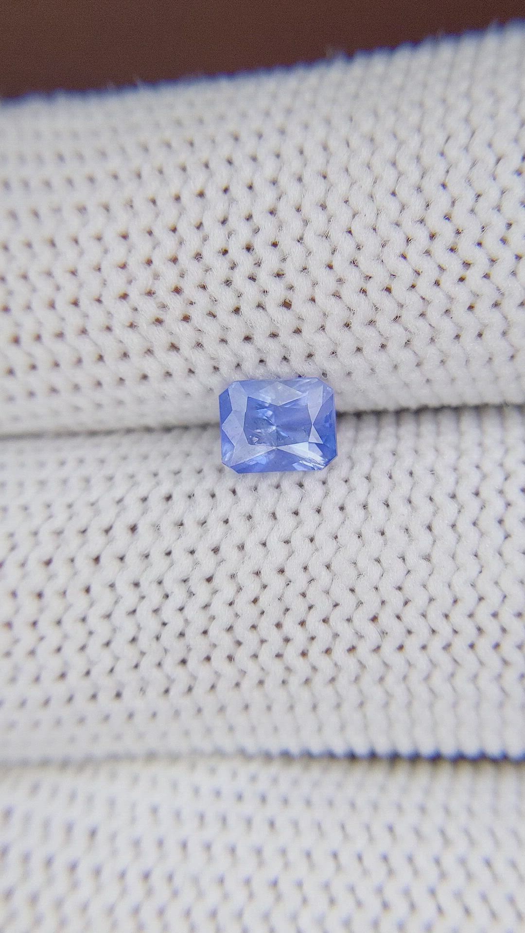 0.81 Ct. Blue Sapphire from Africa Size Video