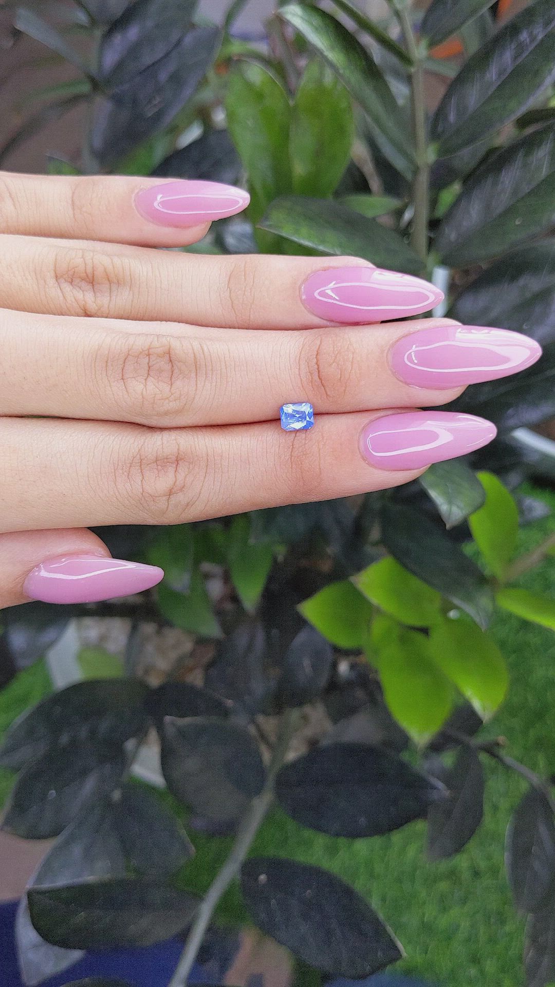 0.81 Ct. Blue Sapphire from Africa Size Video